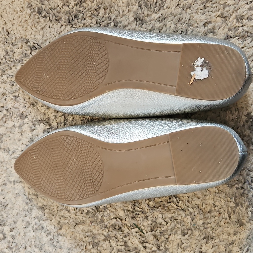 Silver Metallic Loafers - Picture 7 of 7